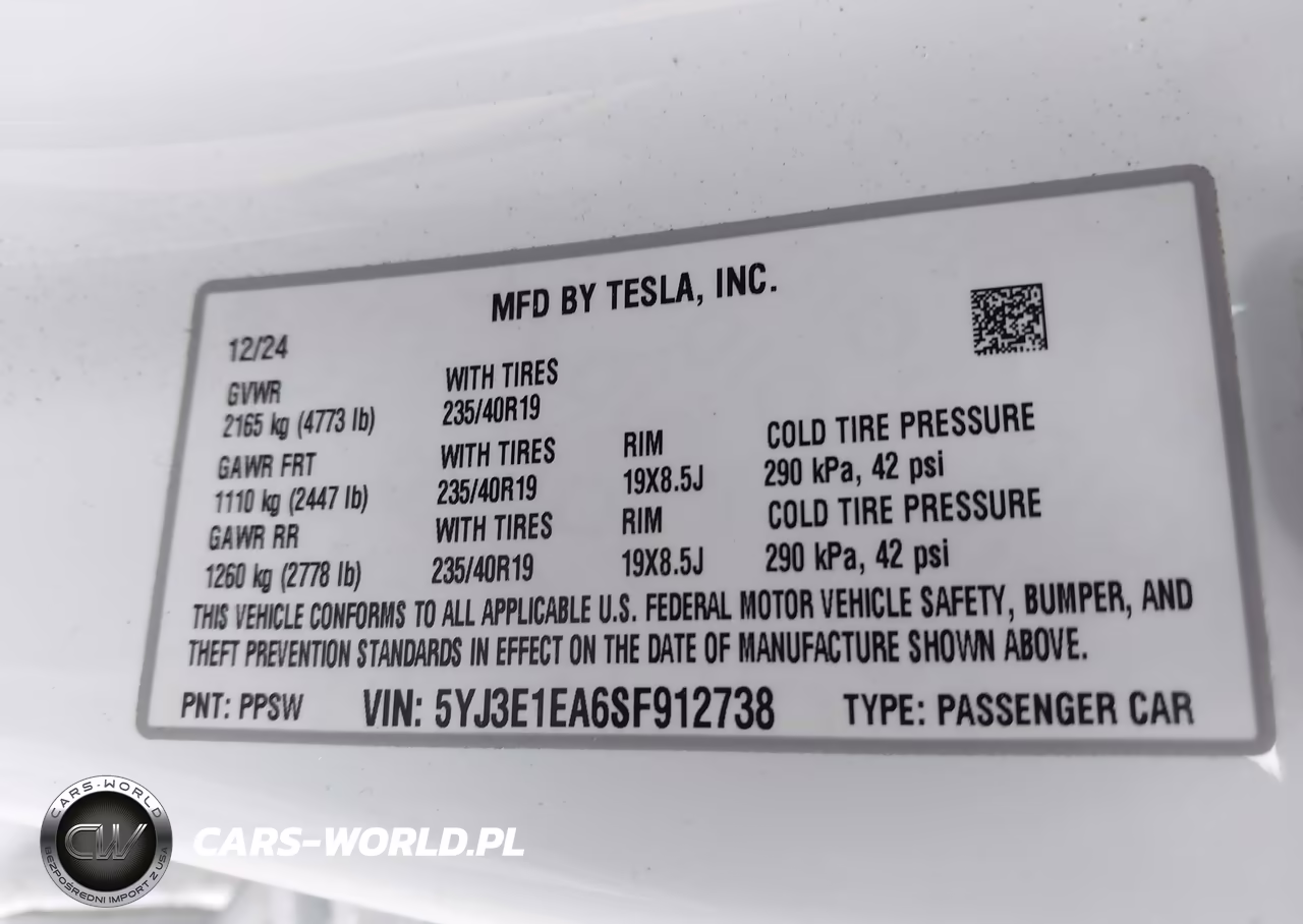2025 Tesla Model 3 Long Range Rear-Wheel Drive-Standard Rear-Wheel Drive VIN:5YJ3E1EA6SF912738 - 9