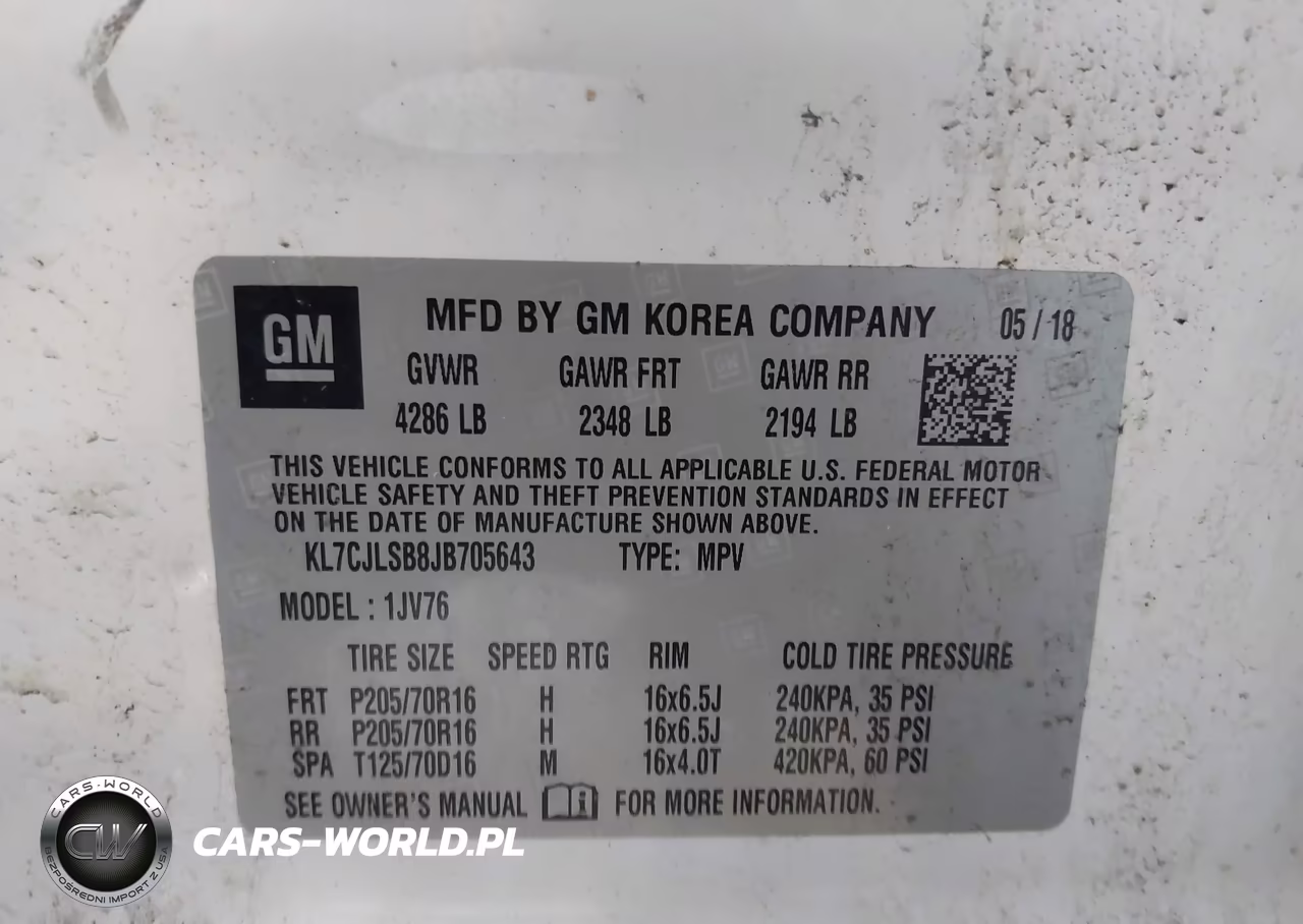 2018 Chevrolet Trax Lt VIN:KL7CJLSB8JB705643 - 9