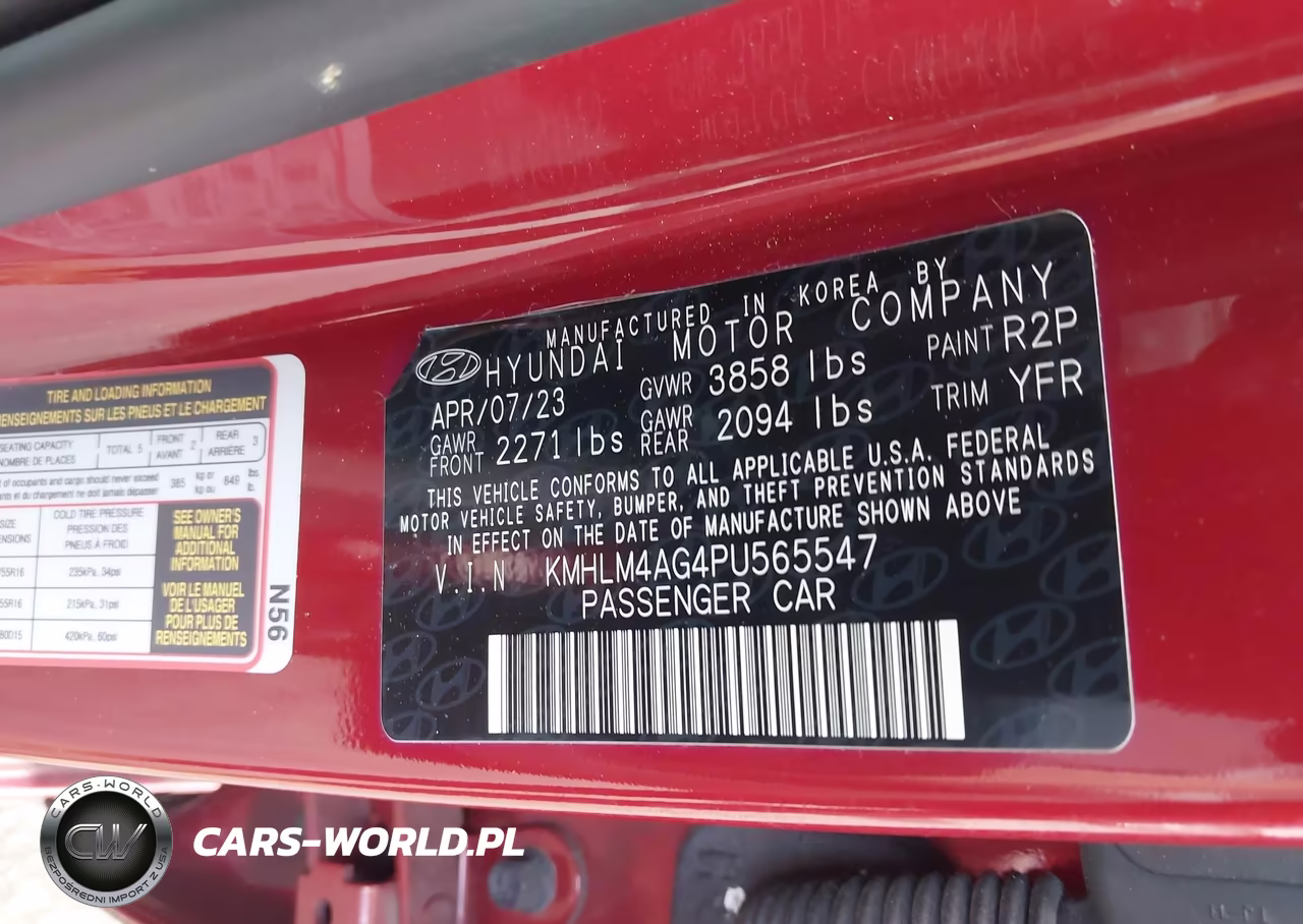 2023 Hyundai Elantra Sel VIN:KMHLM4AG4PU565547 - 9