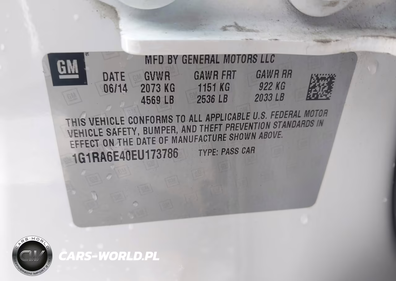 2014 Chevrolet Volt VIN:1G1RA6E40EU173786 - 9