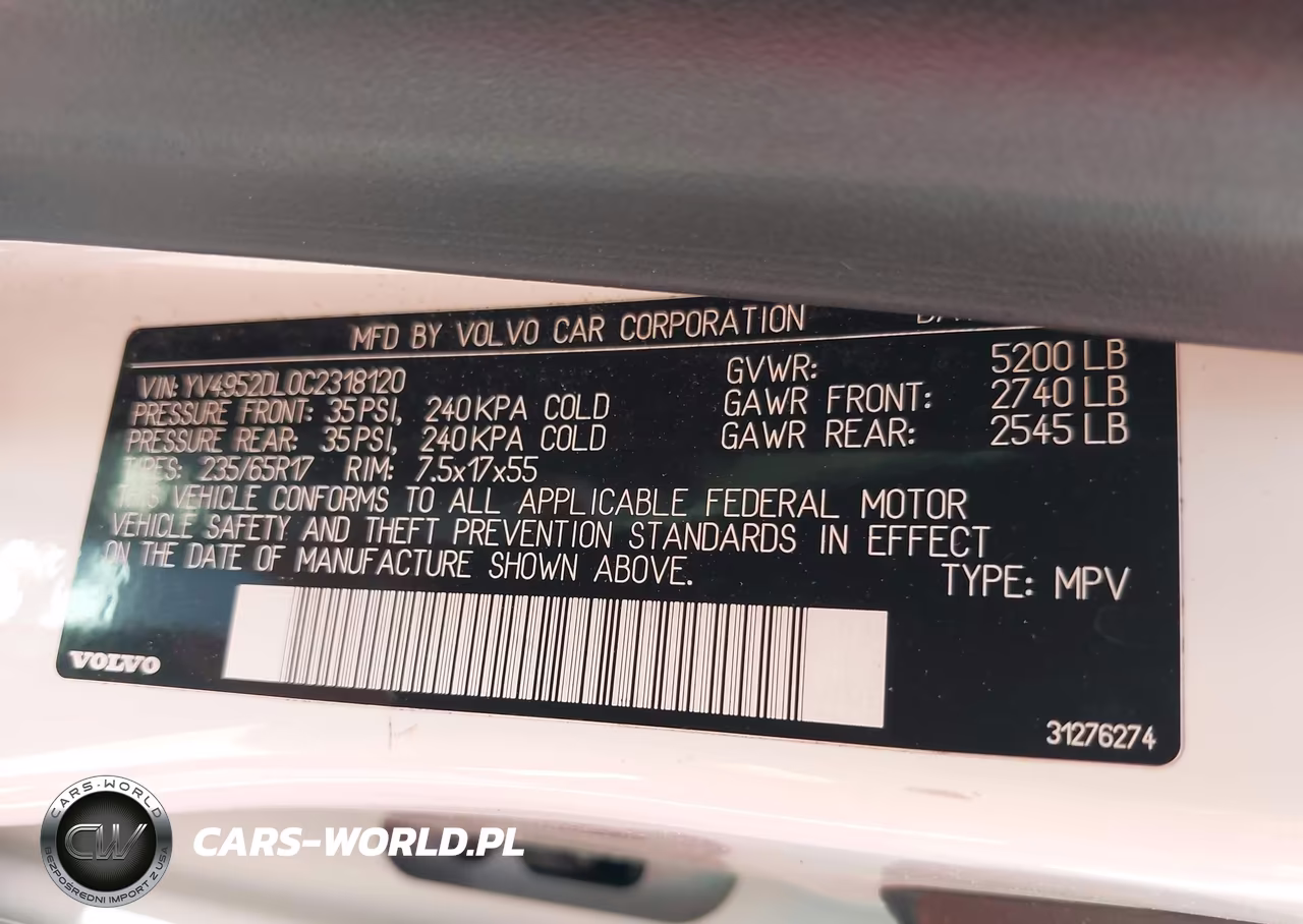 2012 Volvo Xc60 3.2-3.2 Platinum-3.2 Premier-3.2 Premier Plus VIN:YV4952DL0C2318120 - 9