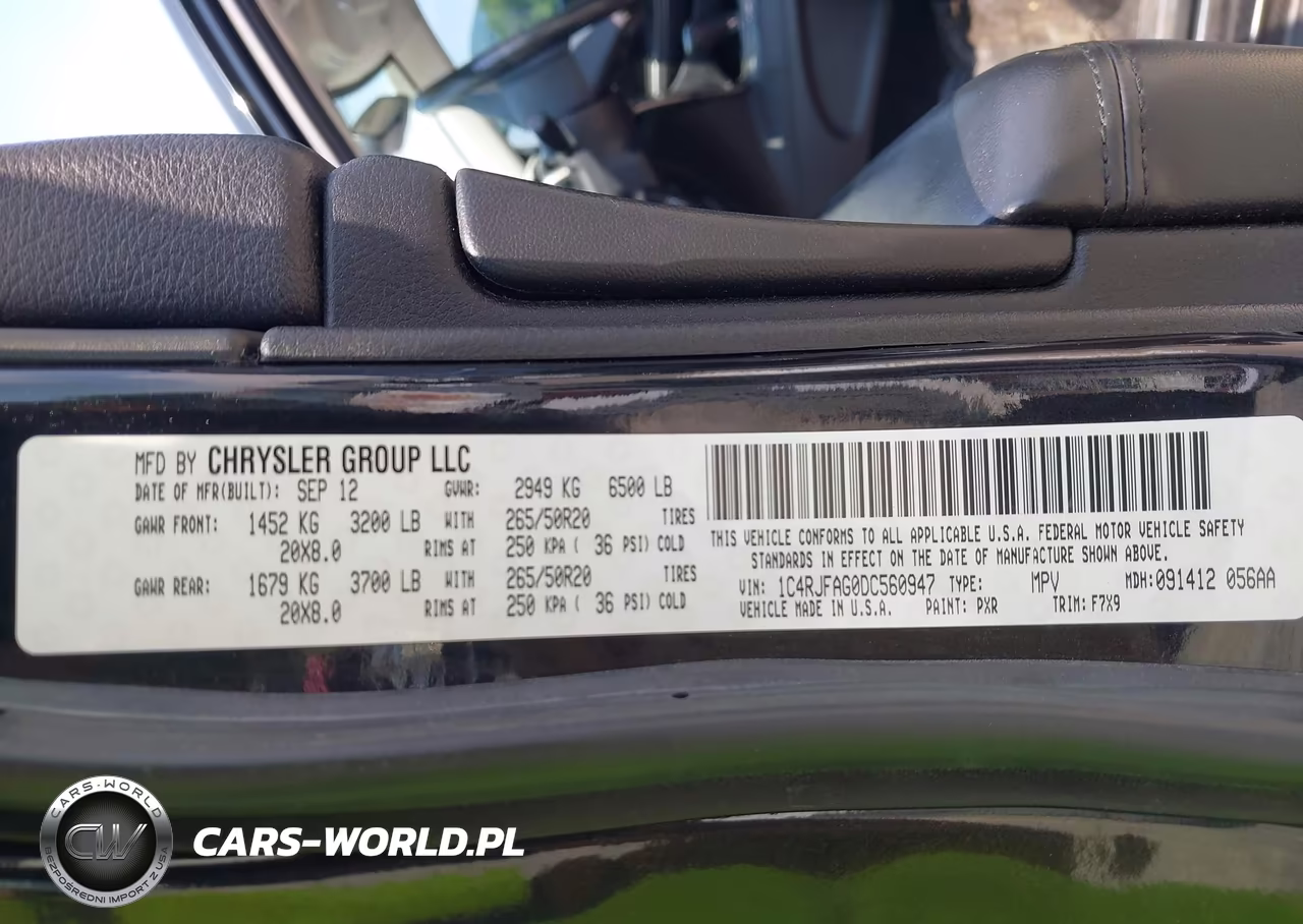2013 Jeep Grand Cherokee Laredo VIN:1C4RJFAG0DC560947 - 9