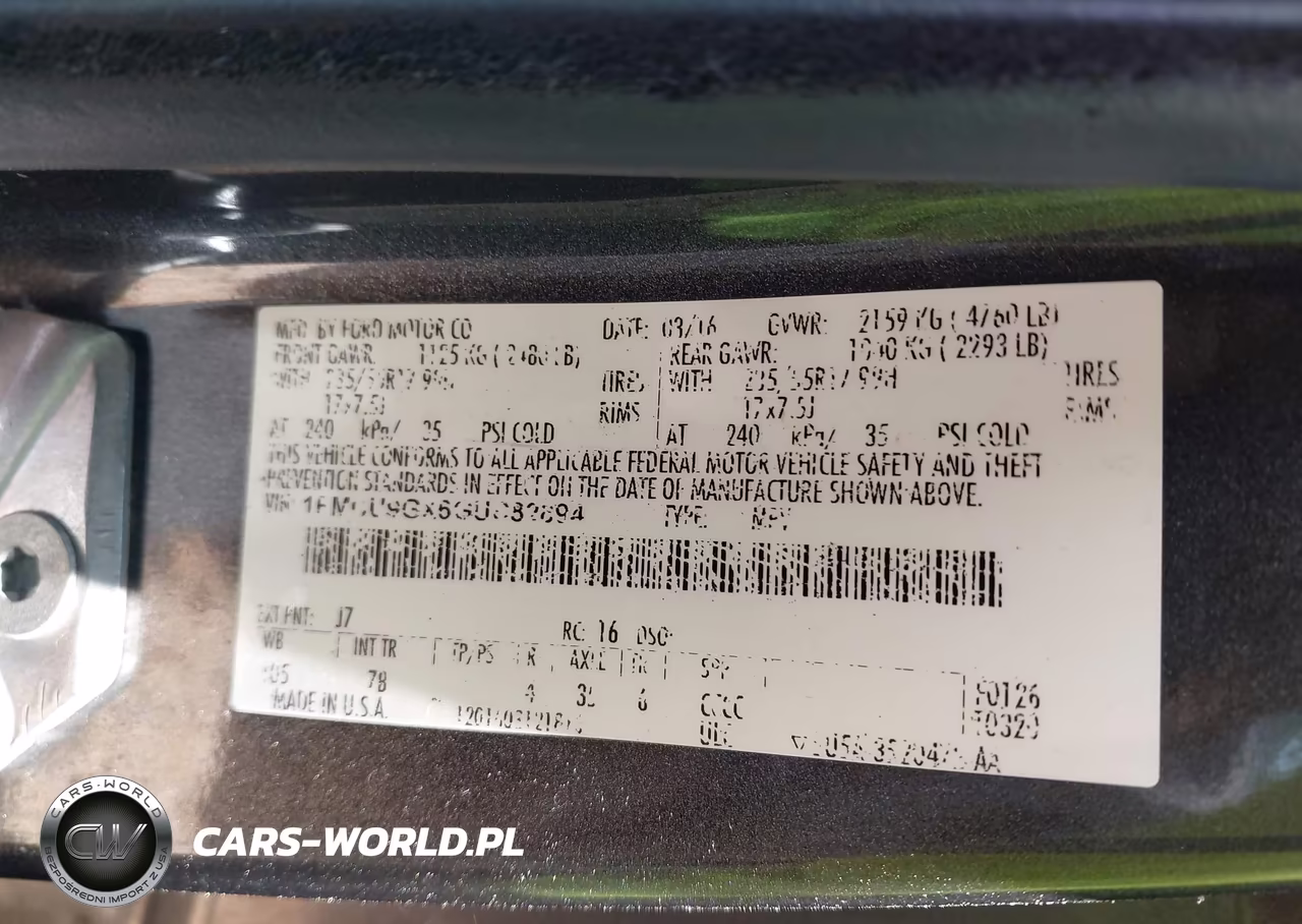 2016 Ford Escape Se VIN:1FMCU9GX6GUC82894 - 9