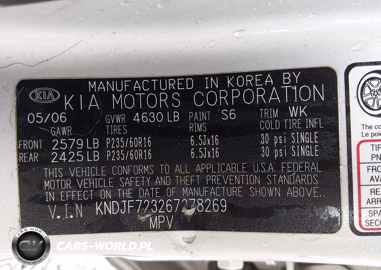 2006 Kia Sportage Ex V6-Lx V6 VIN:KNDJF723267278269 - 9