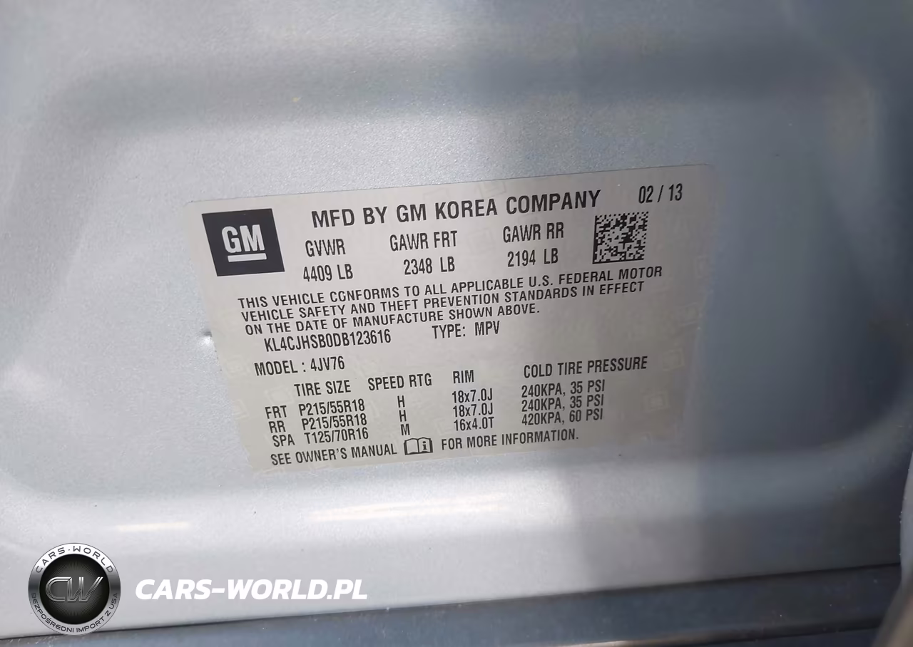 2013 Buick Encore Premium VIN:KL4CJHSB0DB123616 - 9