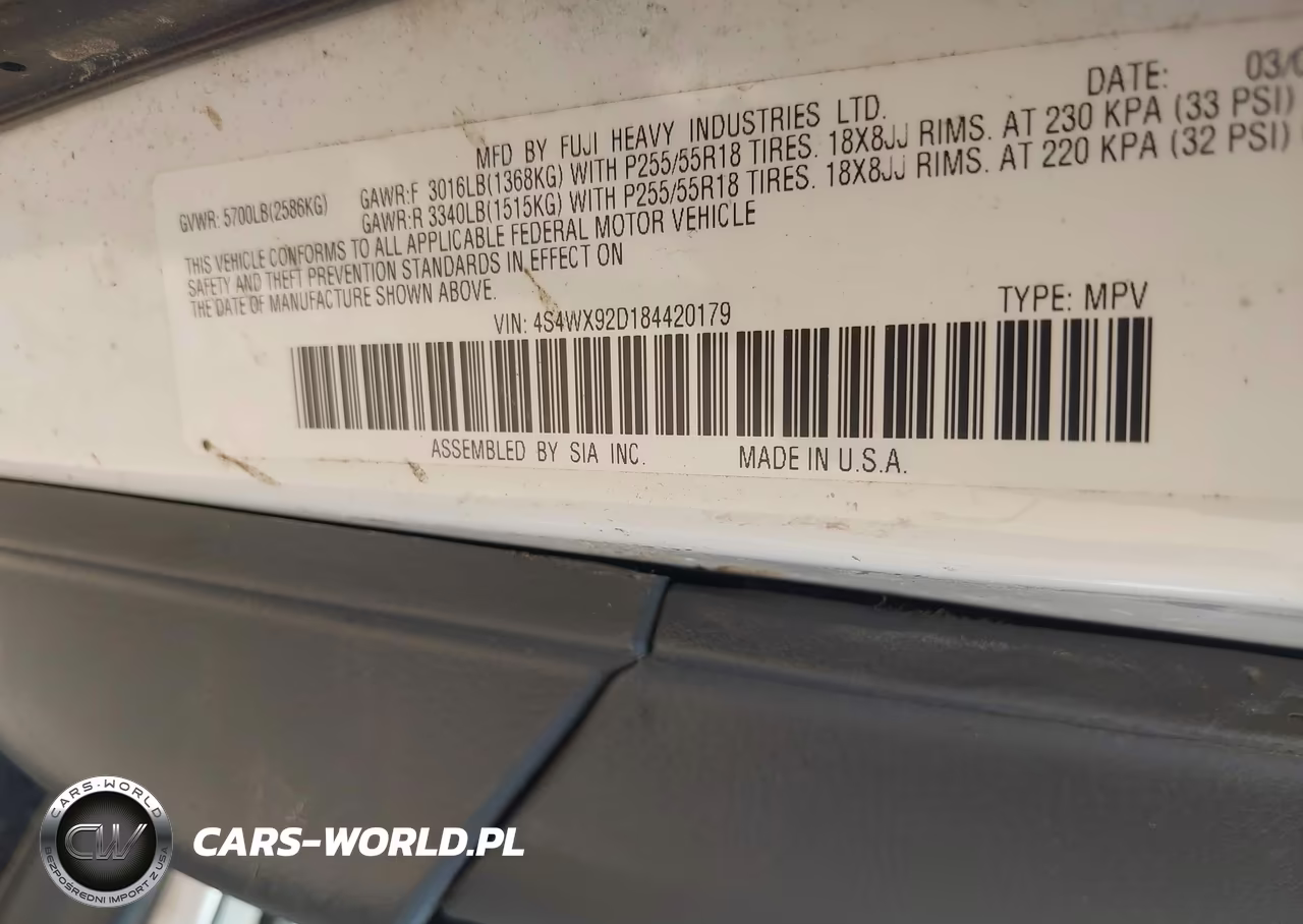 2008 Subaru Tribeca Limited 5-Passenger VIN:4S4WX92D184420179 - 9