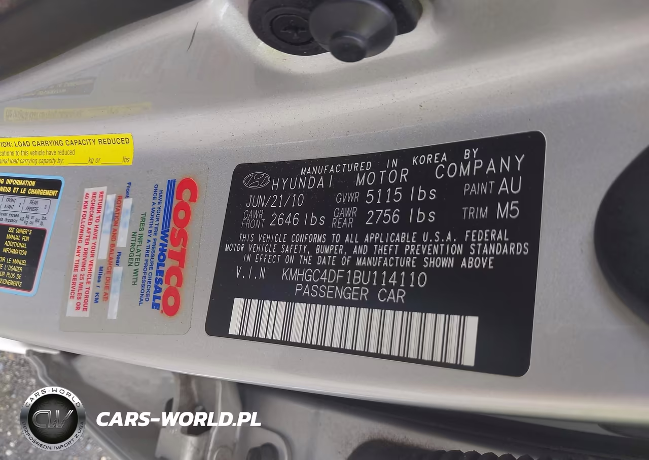 2011 Hyundai Genesis 4.6 VIN:KMHGC4DF1BU114110 - 9