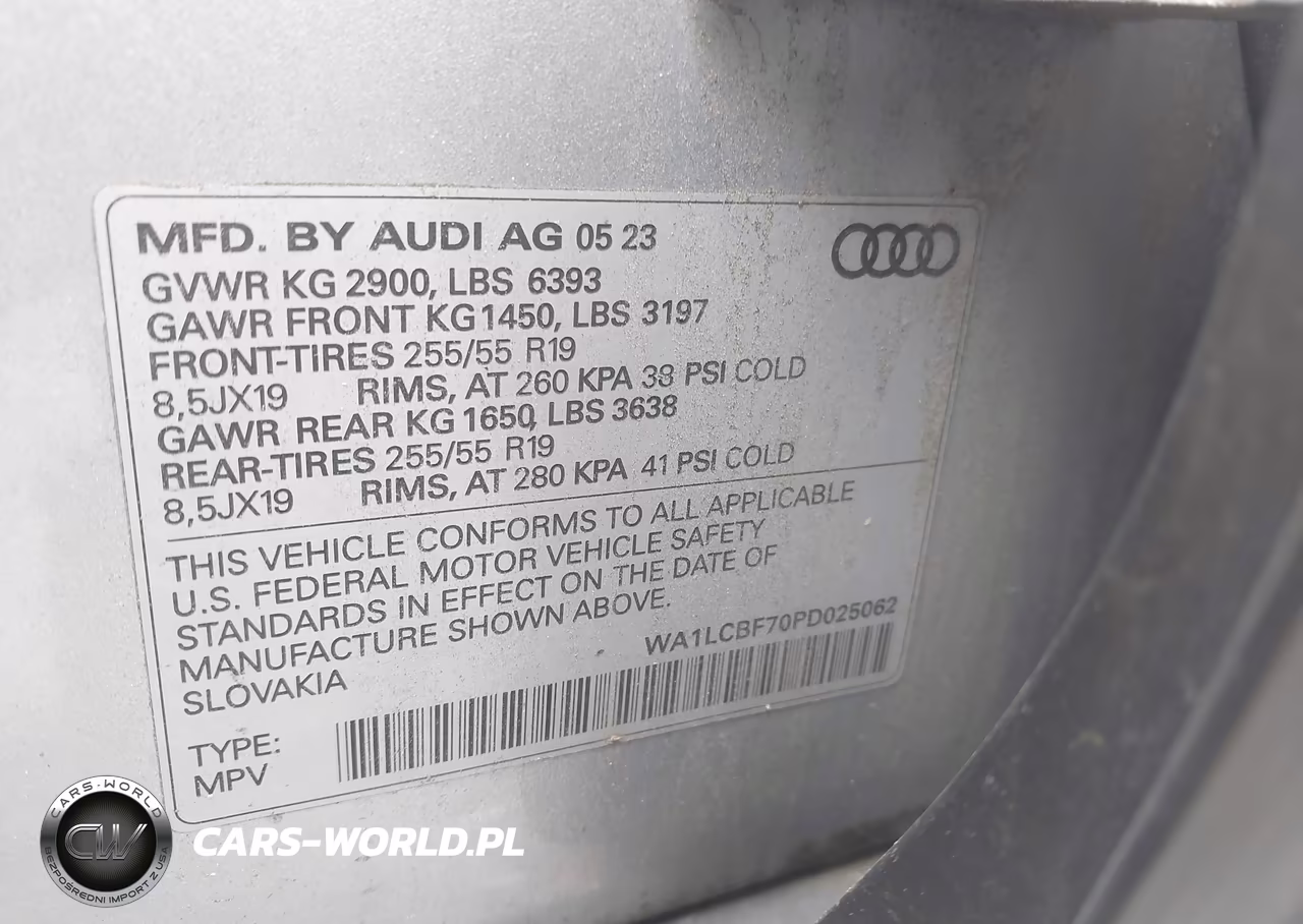 2023 Audi Q7 Premium Plus 45 Tfsi Quattro Tiptronic VIN:WA1LCBF70PD025062 - 9