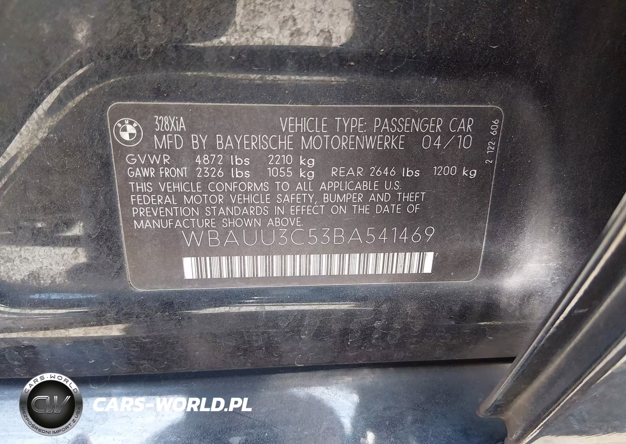 2011 BMW 328I xDrive VIN:WBAUU3C53BA541469 - 9