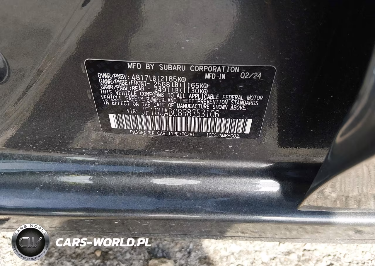 2024 Subaru Impreza Base 5-Door VIN:JF1GUABC8R8353106 - 9