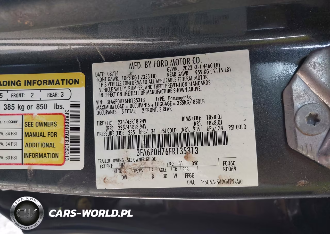 2015 Ford Fusion Se VIN:3FA6P0H76FR135313 - 9