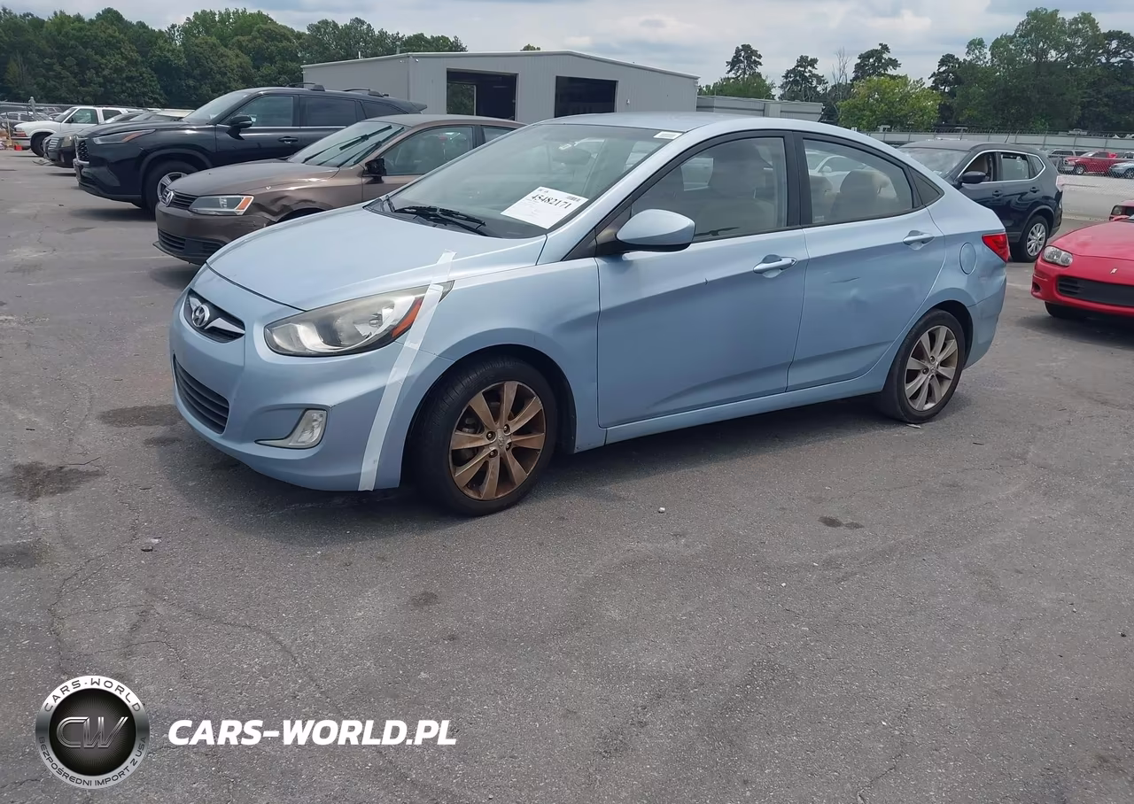 2012 Hyundai Accent Gls VIN:KMHCU4AE6CU101071 - 2