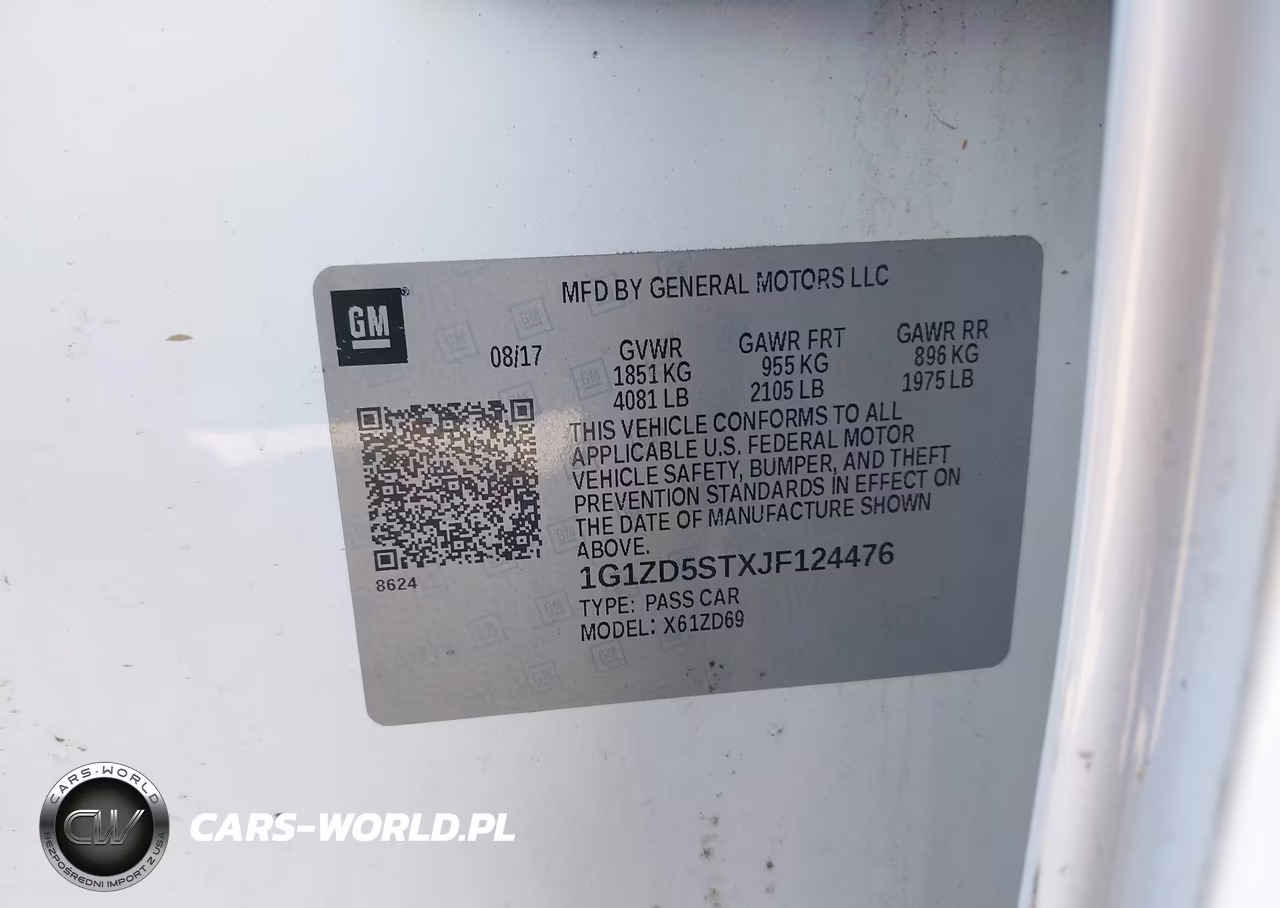 2018 Chevrolet Malibu Lt VIN:1G1ZD5STXJF124476 - 9