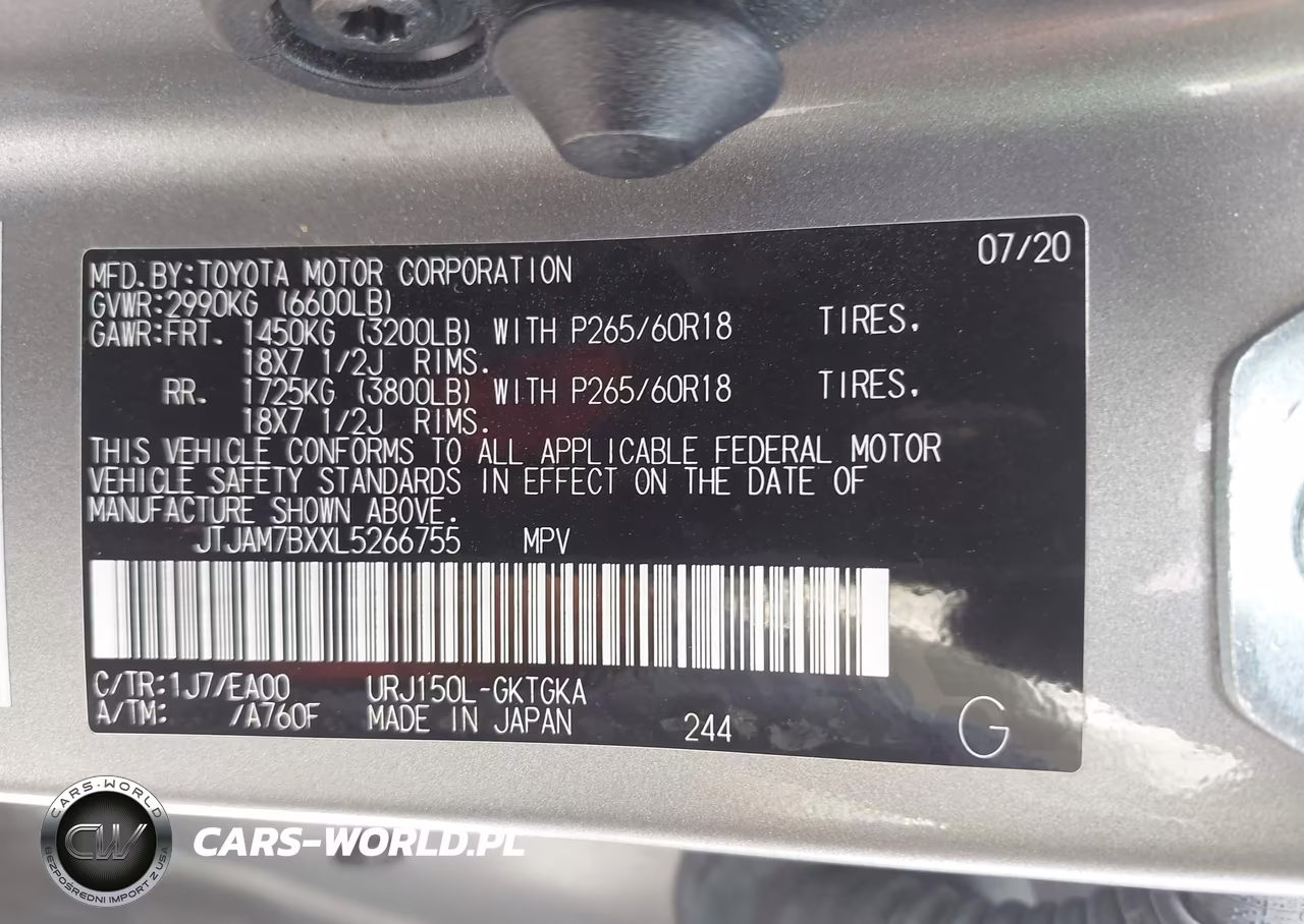 2020 Lexus Gx 460 Premium VIN:JTJAM7BXXL5266755 - 9