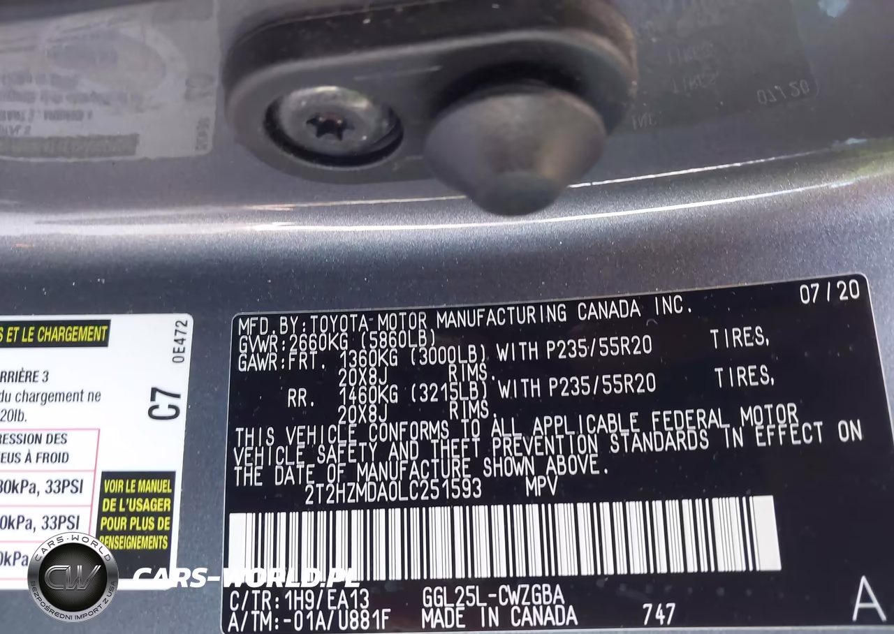 2020 Lexus Rx 350 VIN:2T2HZMDA0LC251593 - 9