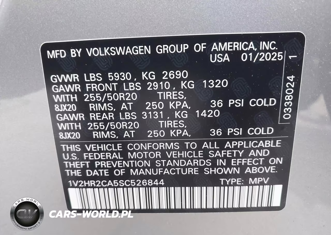 2025 Volkswagen Atlas 2.0T Se W-Technology VIN:1V2HR2CA5SC526844 - 9