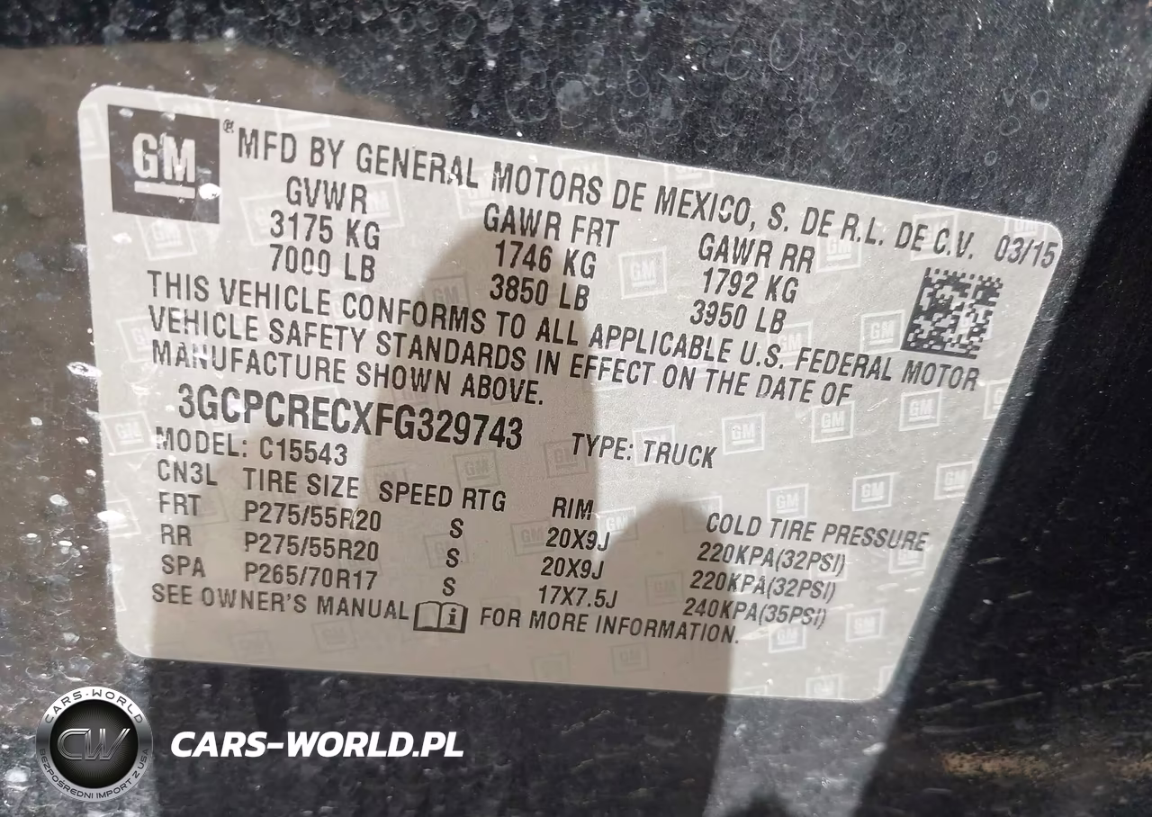 2015 Chevrolet Silverado 1500 1Lt VIN:3GCPCRECXFG329743 - 9