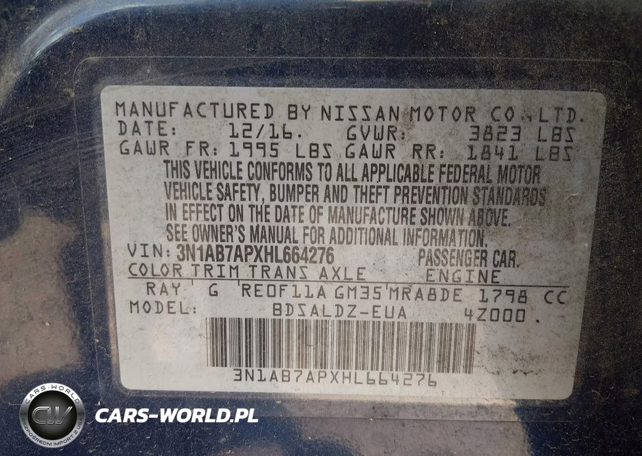 2017 Nissan Sentra Sv VIN:3N1AB7APXHL664276 - 9