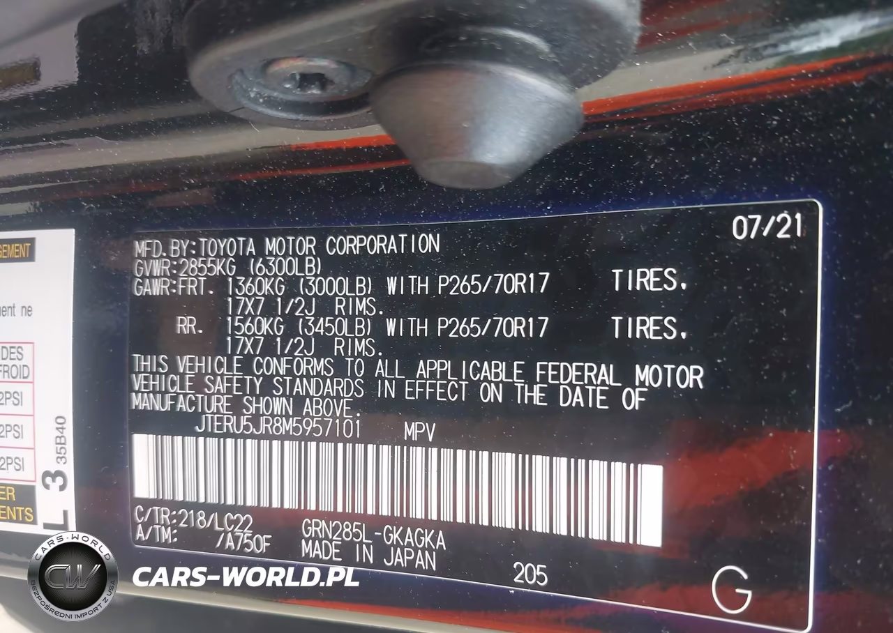 2021 Toyota 4Runner Trd Off Road Premium VIN:JTERU5JR8M5957101 - 9