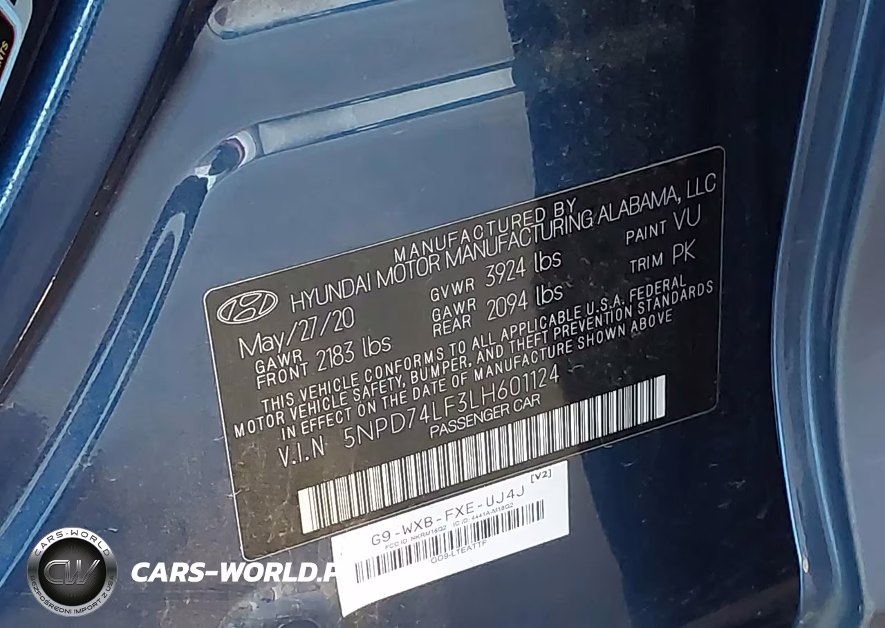 2020 Hyundai Elantra Se VIN:5NPD74LF3LH601124 - 9