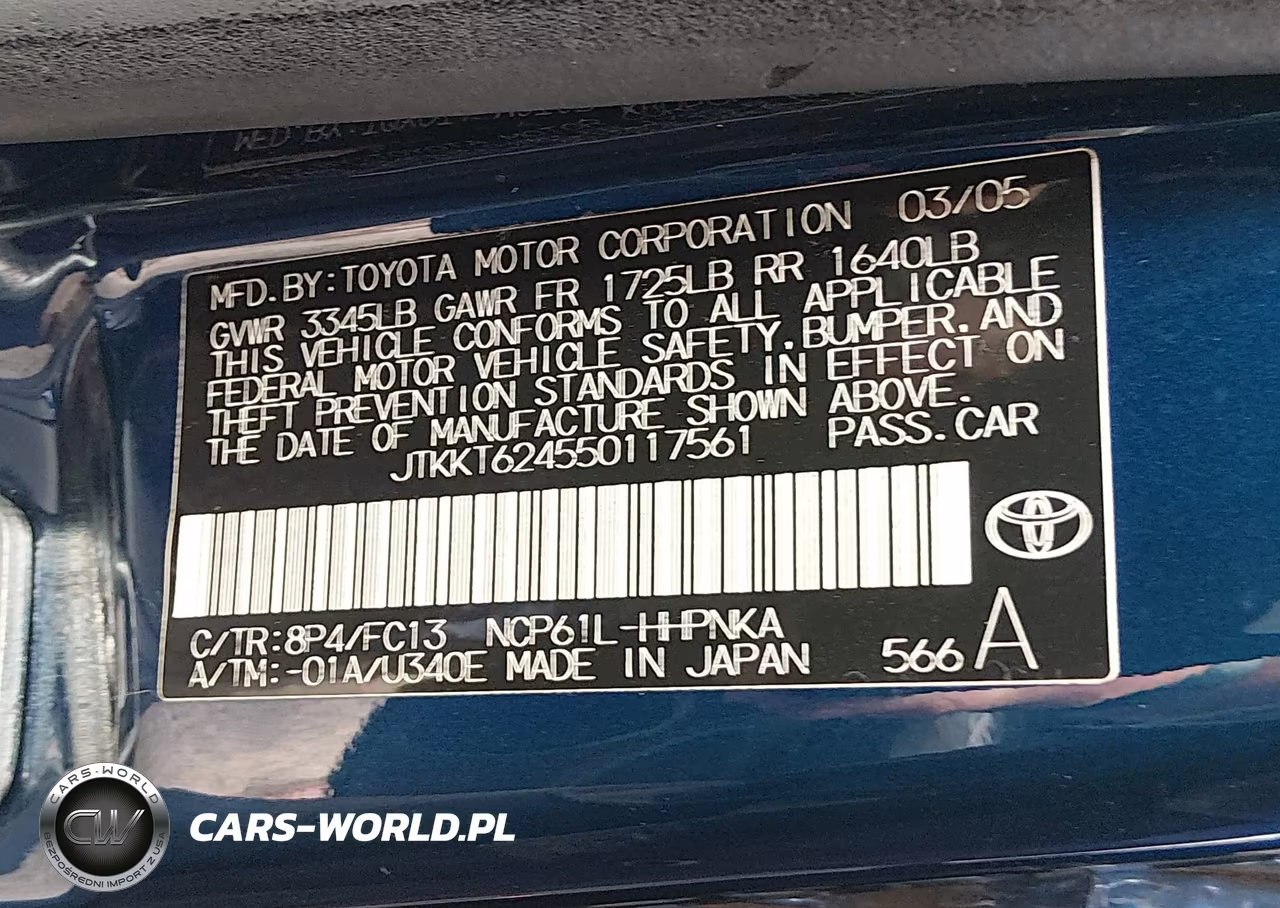2005 Scion Xa VIN:JTKKT624550117561 - 9