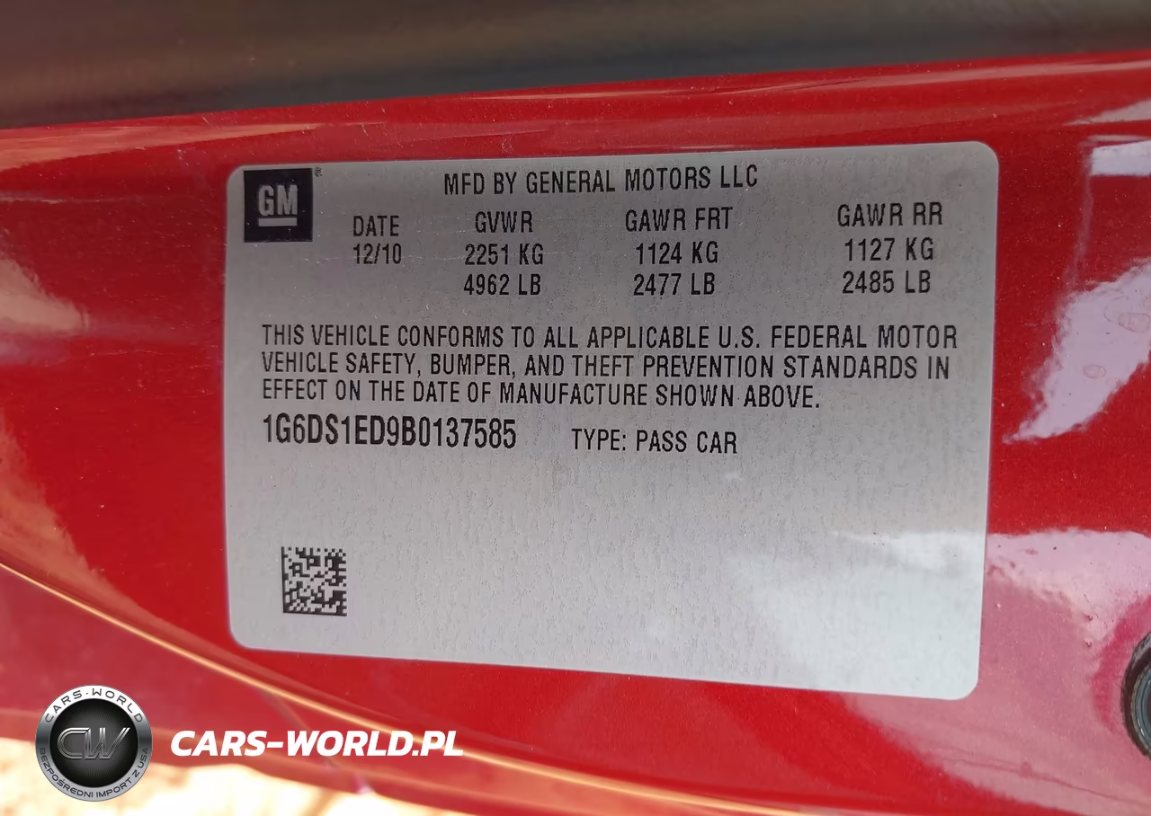 2011 Cadillac Cts Premium VIN:1G6DS1ED9B0137585 - 9