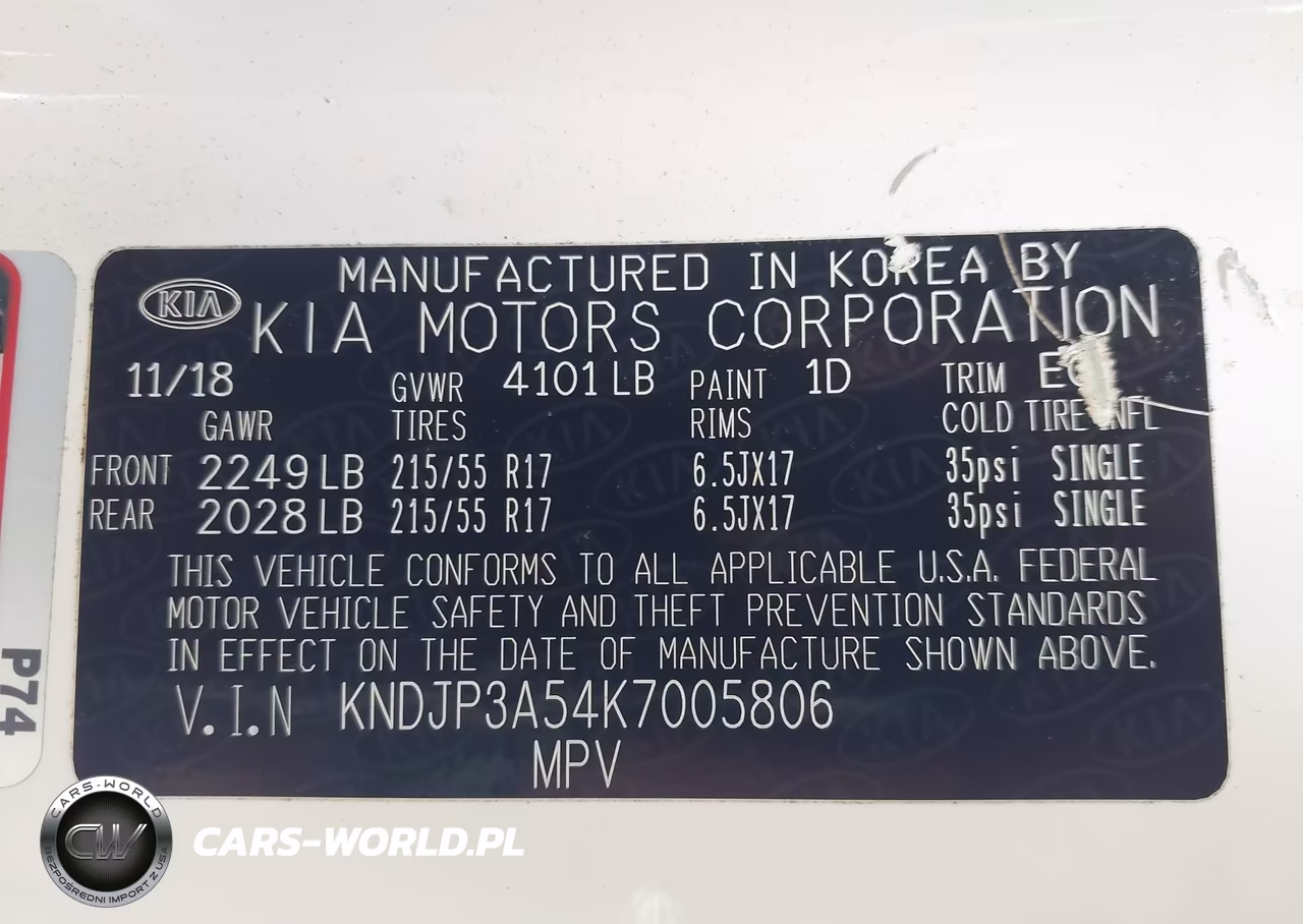 2019 Kia Soul + VIN:KNDJP3A54K7005806 - 9