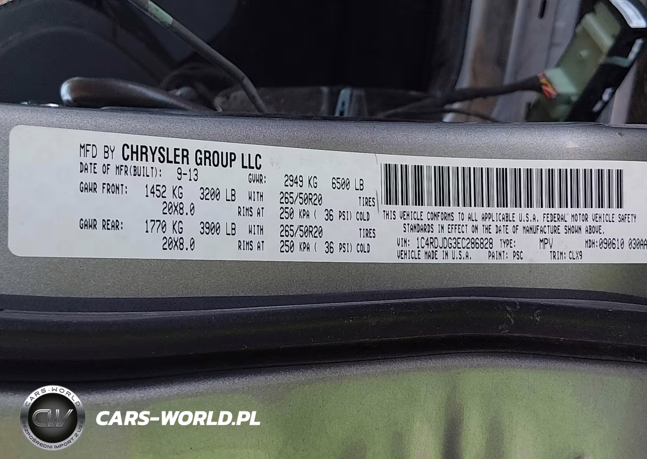 2014 Dodge Durango Limited VIN:1C4RDJDG3EC286828 - 9
