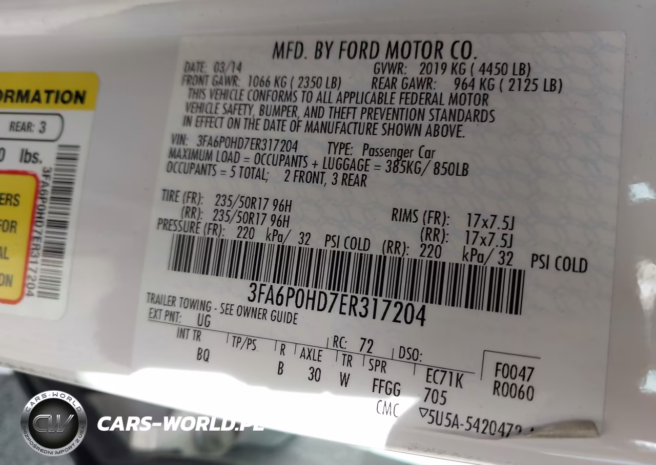 2014 Ford Fusion Se VIN:3FA6P0HD7ER317204 - 9