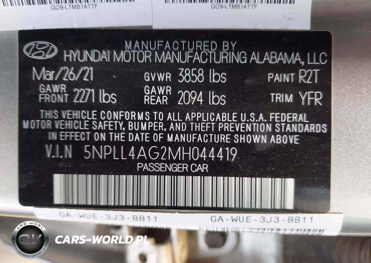 2021 Hyundai Elantra Se VIN:5NPLL4AG2MH044419 - 9