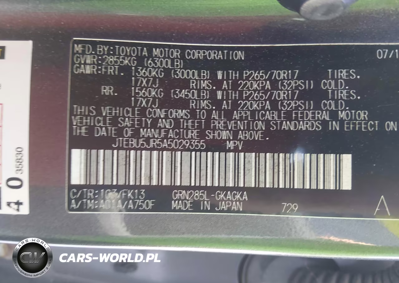 2010 Toyota 4Runner Sr5 V6 VIN:JTEBU5JR5A5029355 - 9