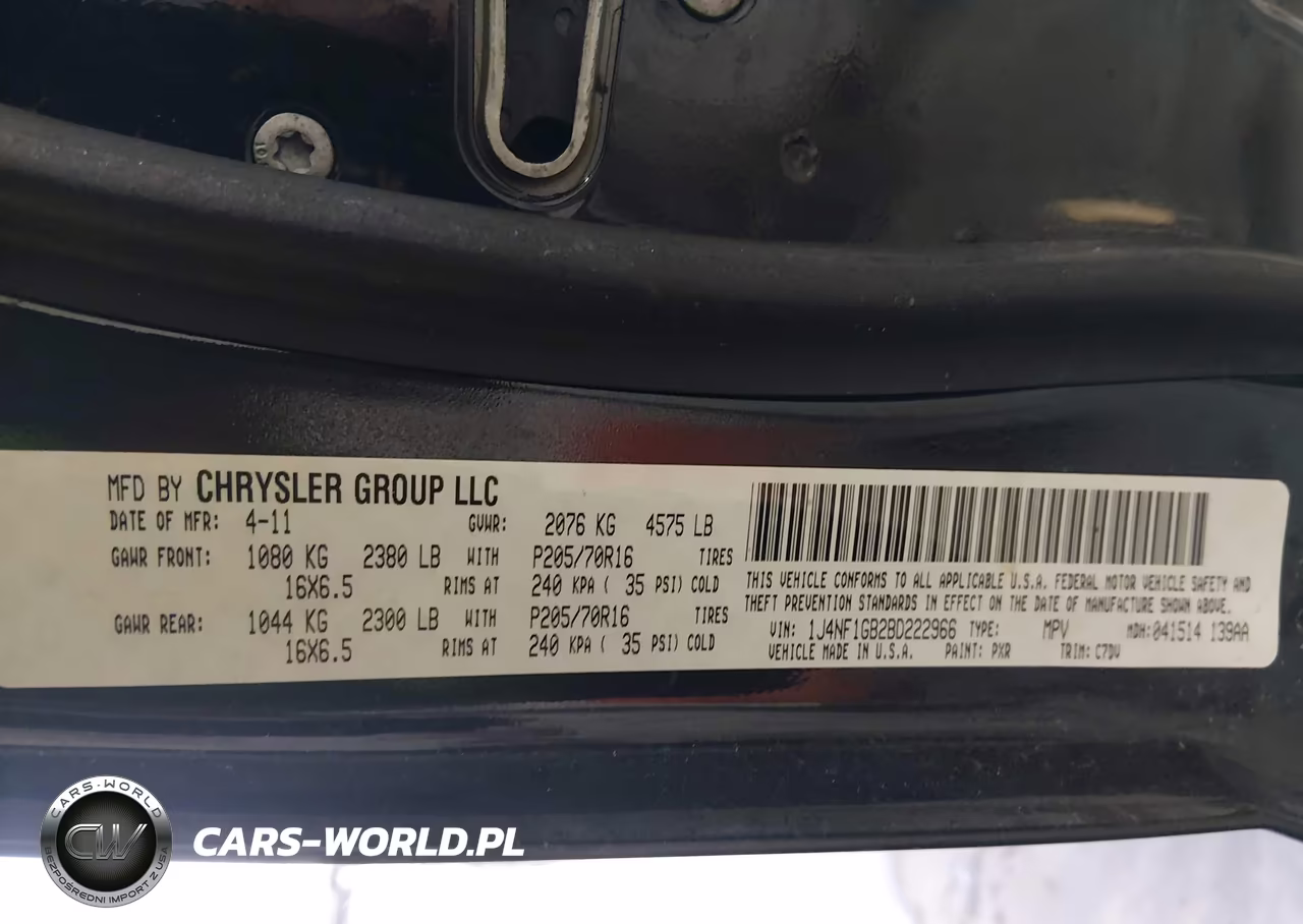 2011 Jeep Patriot Sport VIN:1J4NF1GB2BD222966 - 9