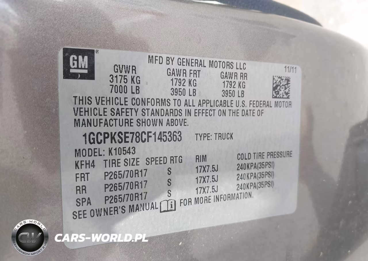 2012 Chevrolet Silverado 1500 Lt VIN:1GCPKSE78CF145363 - 9