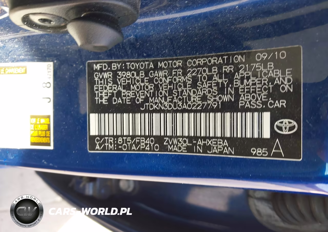 2010 Toyota Prius Ii VIN:JTDKN3DU3A0227791 - 9