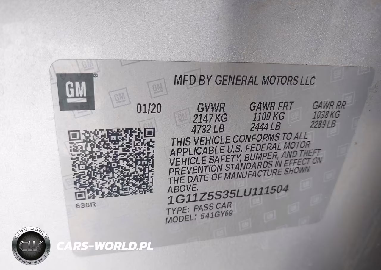 2020 Chevrolet Impala Fwd Lt VIN:1G11Z5S35LU111504 - 9