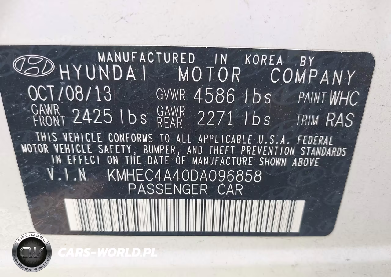 2013 Hyundai Sonata Hybrid Limited VIN:KMHEC4A40DA096858 - 9