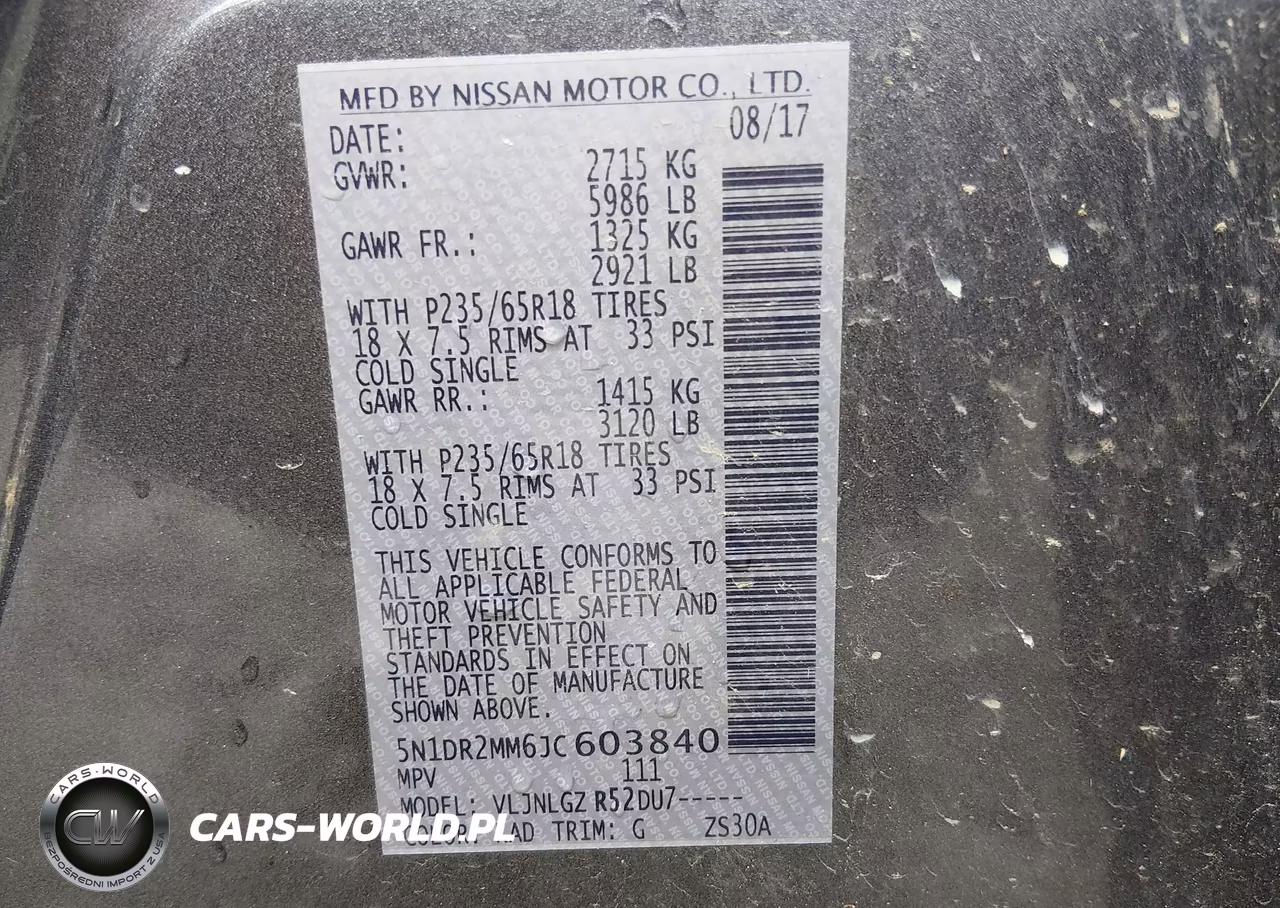 2018 Nissan Pathfinder Sl VIN:5N1DR2MM6JC603840 - 9