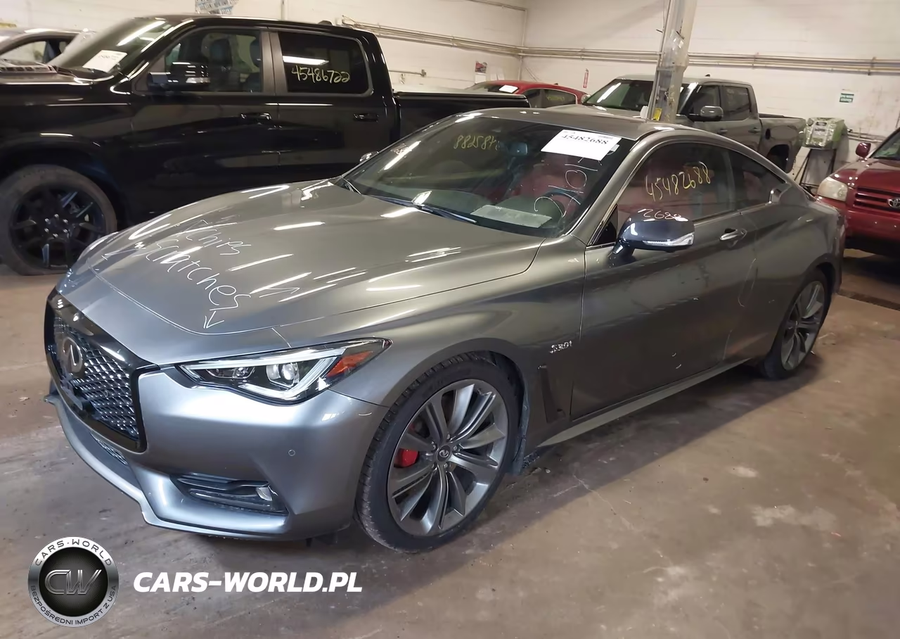 2019 Infiniti Q60 3.0T Red Sport 400 VIN:JN1FV7ELXKM440281 - 2