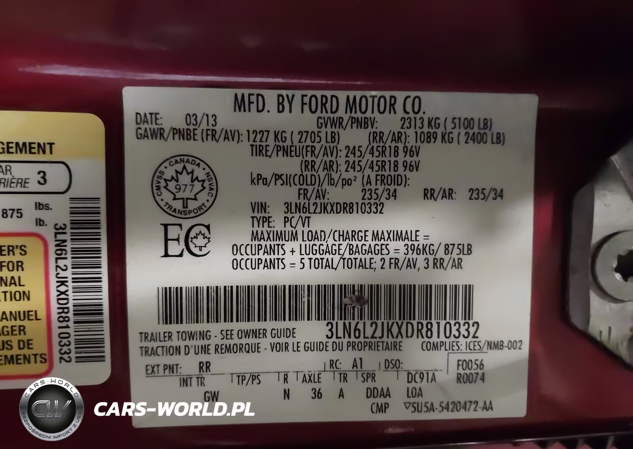 2013 Lincoln Mkz VIN:3LN6L2JKXDR810332 - 9