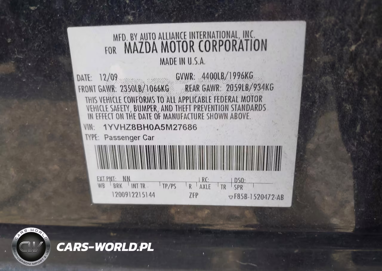 2010 Mazda Mazda6 I Sport VIN:1YVHZ8BH0A5M27686 - 9