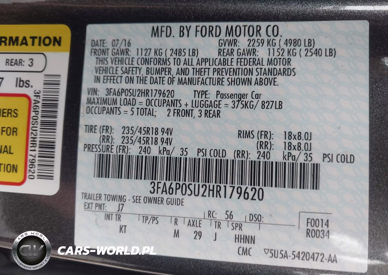 2017 Ford Fusion Energi Platinum-Titanium VIN:3FA6P0SU2HR179620 - 9