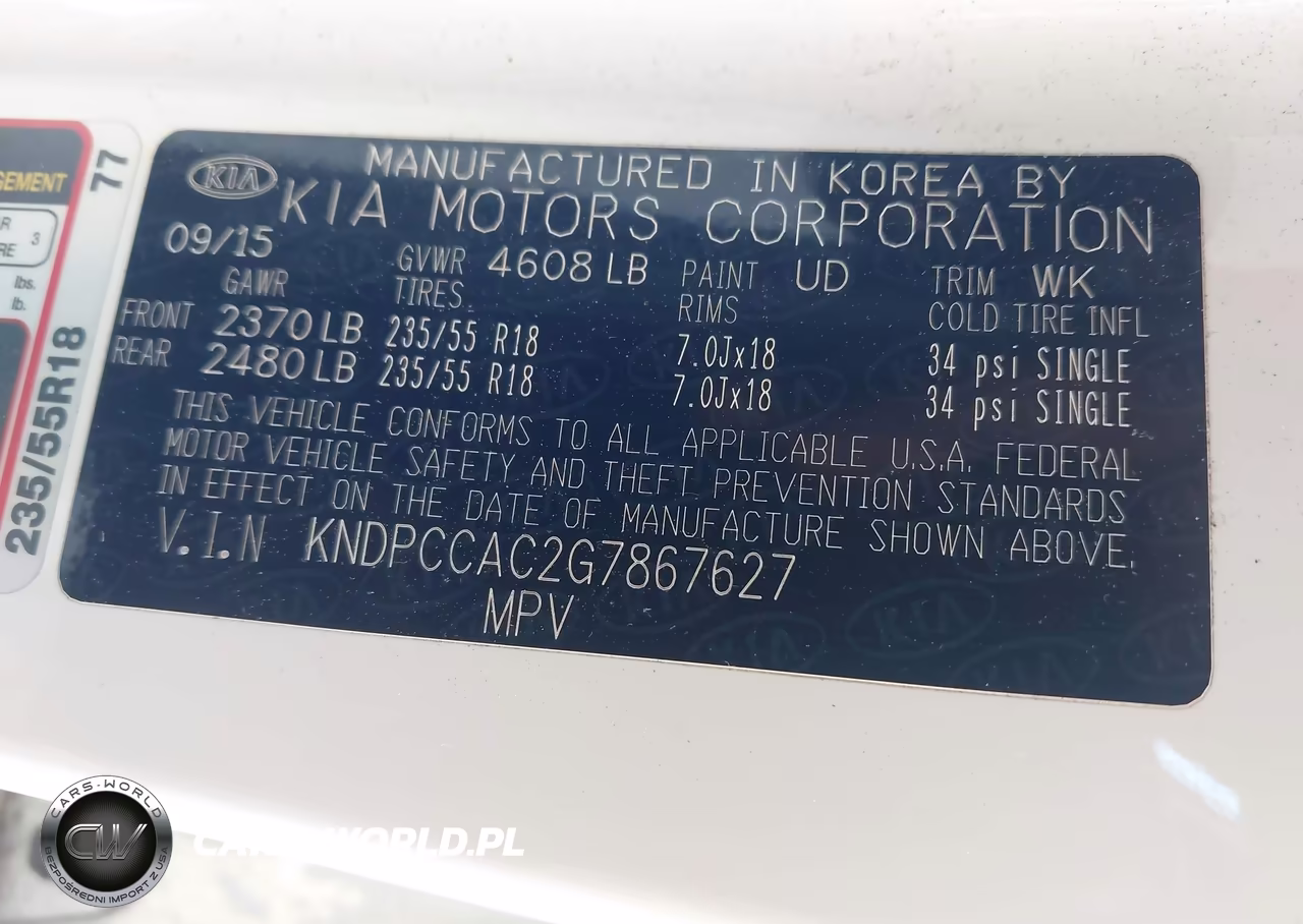 2016 Kia Sportage Ex VIN:KNDPCCAC2G7867627 - 9