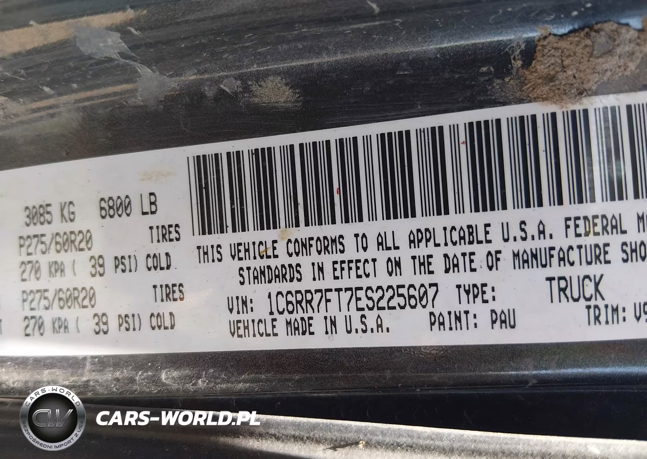 2014 Ram 1500 Express VIN:1C6RR7FT7ES225607 - 9