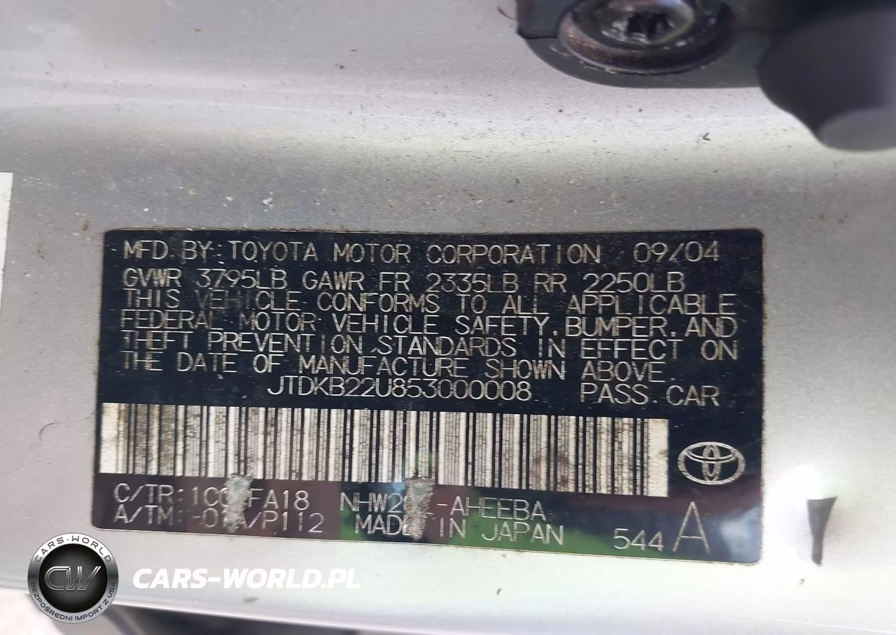 2005 Toyota Prius VIN:JTDKB22U853000008 - 9