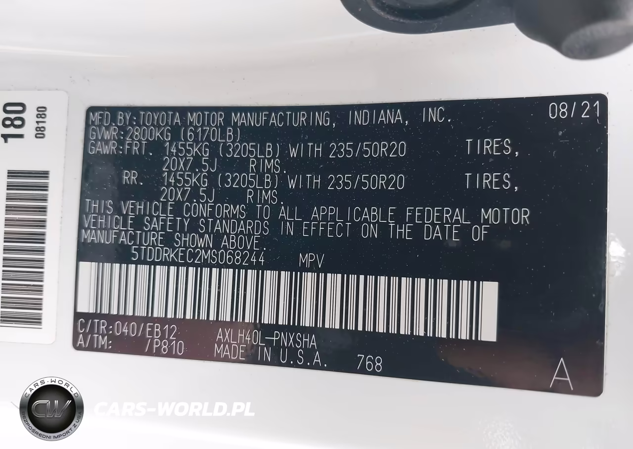 2021 Toyota Sienna Xse VIN:5TDDRKEC2MS068244 - 9