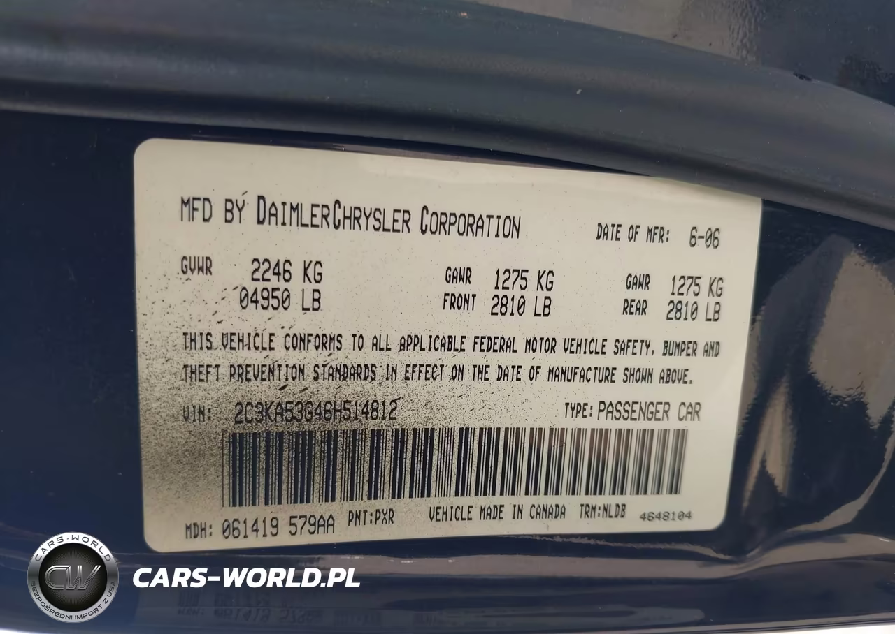 2006 Chrysler 300 Touring VIN:2C3KA53G46H514812 - 9