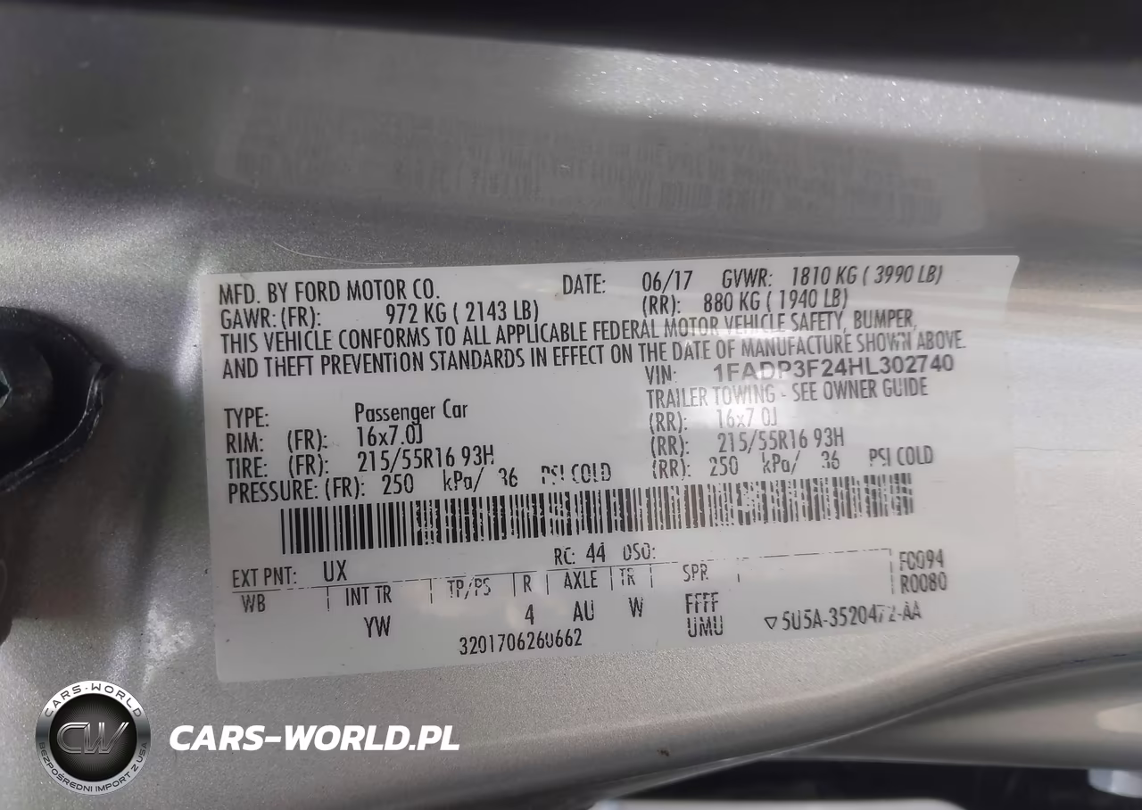 2017 Ford Focus Se VIN:1FADP3F24HL302740 - 9