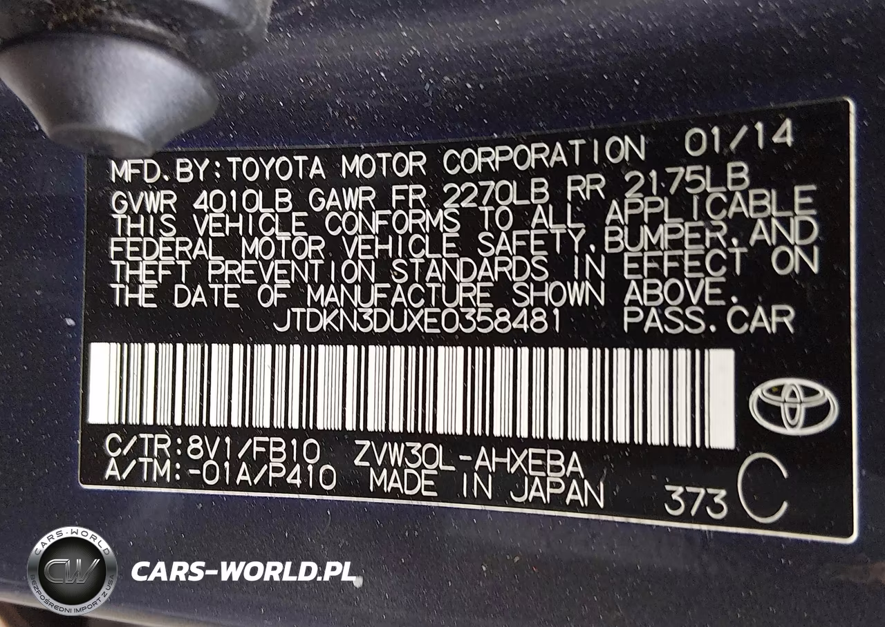 2014 Toyota Prius Three VIN:JTDKN3DUXE0358481 - 9