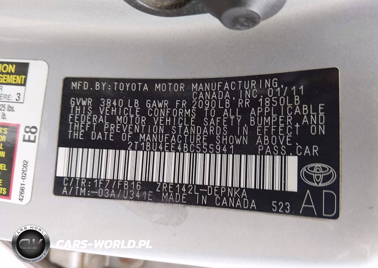 2011 Toyota Corolla Le VIN:2T1BU4EE4BC555941 - 9