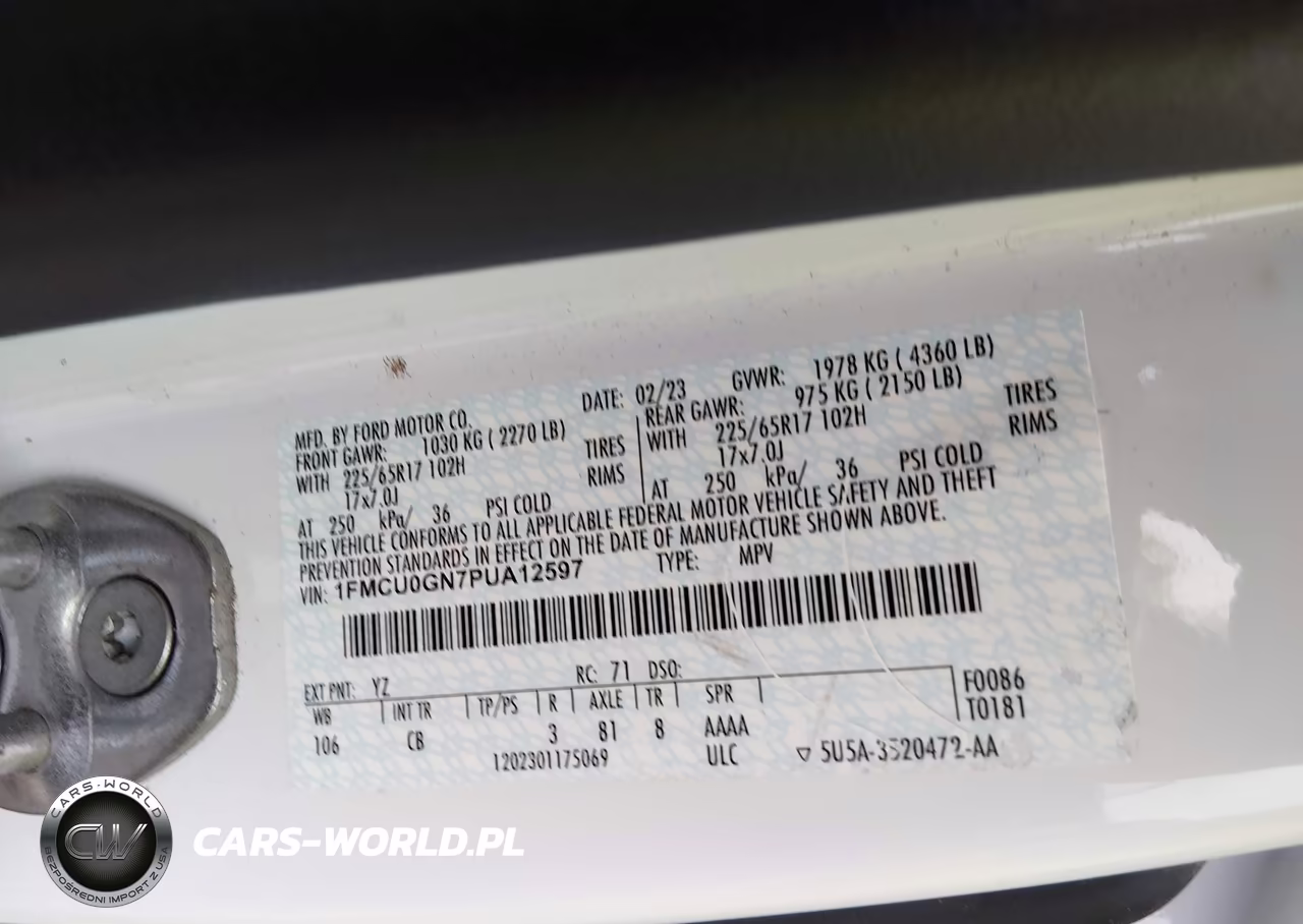 2023 Ford Escape Active VIN:1FMCU0GN7PUA12597 - 9